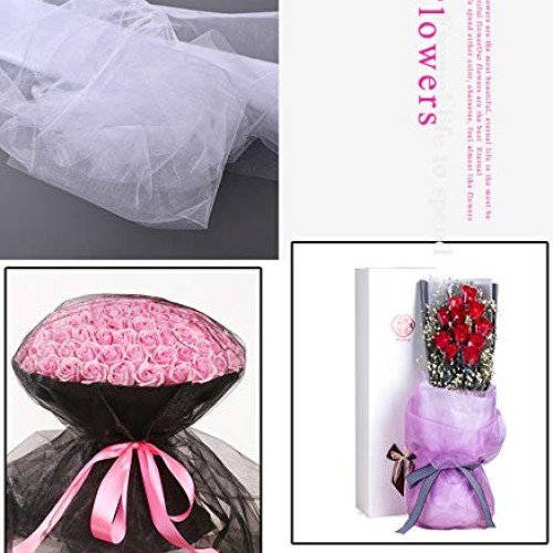 Black Tulle Roll Spool 6 Inch x 100 Yards for Tulle Decoration