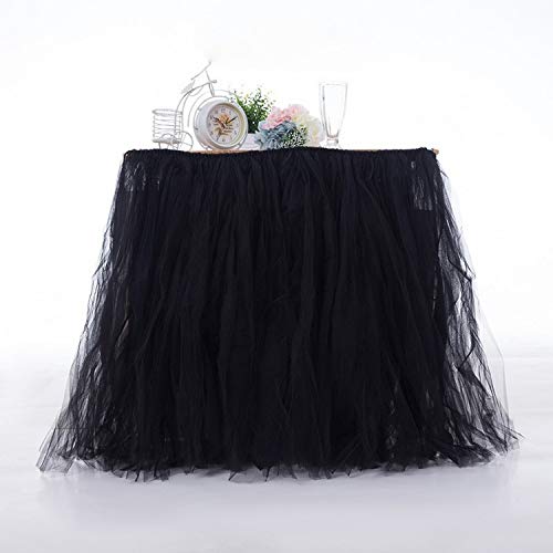 Black Tulle Roll Spool 6 Inch x 100 Yards for Tulle Decoration
