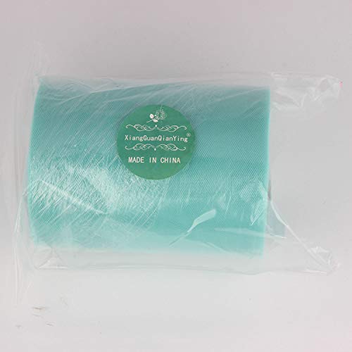 XiangGuanQianYing Aqua Tulle Roll Spool 6 Inch x 100 Yards for Tul...