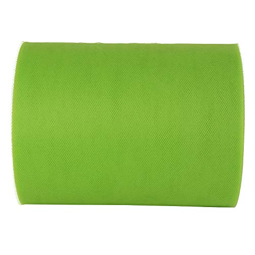 XiangGuanQianYing Green Tulle Roll Spool 6 Inch x 100 Yards for Tu...