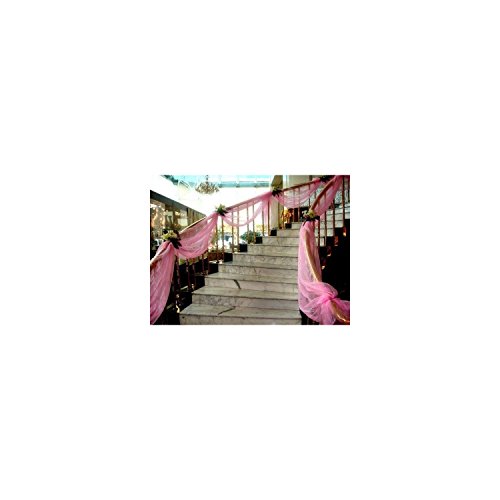 XiangGuanQianYing Pink Tulle Roll Spool 6 Inch x 100 Yards for Tul...