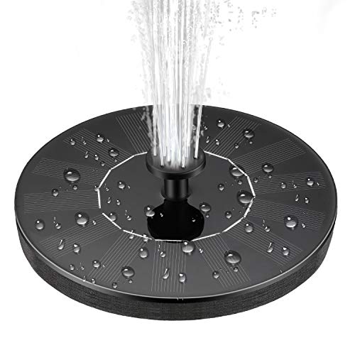 Solar Fountain Pump, Solar Birdbath Fountain, 1.4W Solar Powered F...