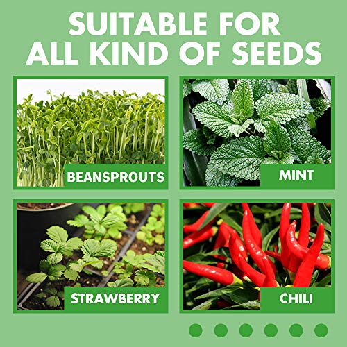 5/10 Pack of Durable Square Black Plastic Cultivation Growing Tray...
