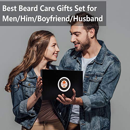 Upgraded Beard Grooming Kit w/Beard Conditioner,Beard Oil,Beard Ba...