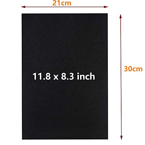 12 Pack Black Craft Adhesive Back Felt Fabric Sheets,8.3x11.8 inch...