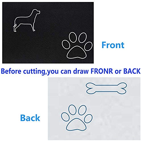 12 Pack Black Craft Adhesive Back Felt Fabric Sheets,8.3x11.8 inch...