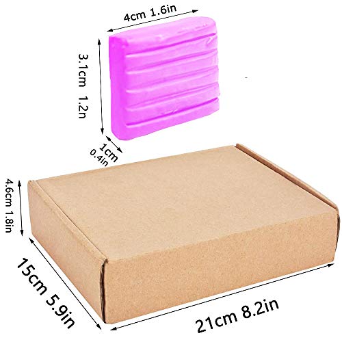 24 Colors Polymer Clay,Baken Soft Clay,Oven Baking Clay Kit with 5...