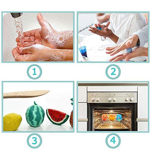 24 Colors Polymer Clay,Baken Soft Clay,Oven Baking Clay Kit with 5...