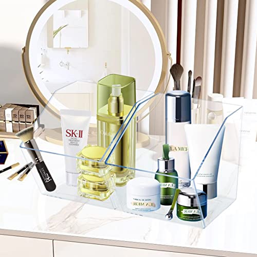 XILAOTOU Beveled Entrance Clear Plastic Organizer, Small Vanity St...