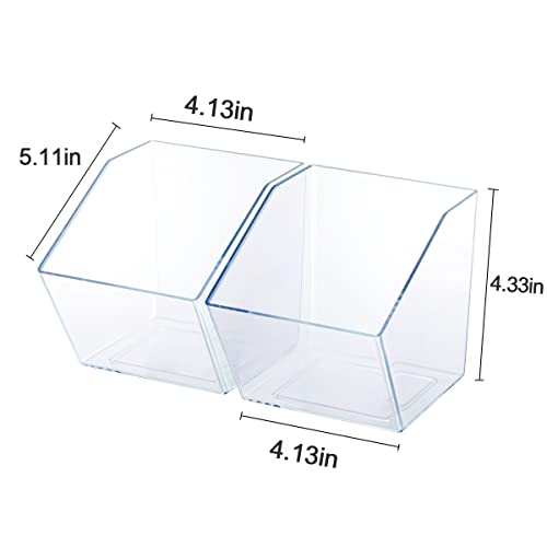 XILAOTOU Beveled Entrance Clear Plastic Organizer, Small Vanity St...