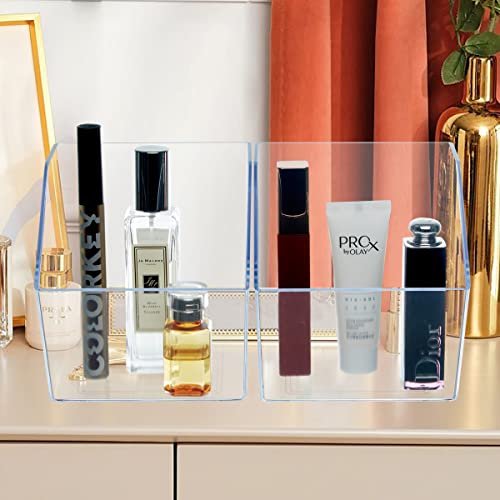 XILAOTOU Beveled Entrance Clear Plastic Organizer, Small Vanity St...