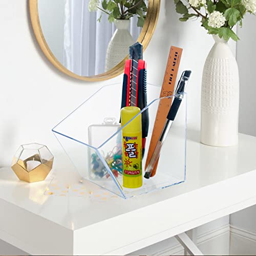 XILAOTOU Beveled Entrance Clear Plastic Organizer, Small Vanity St...