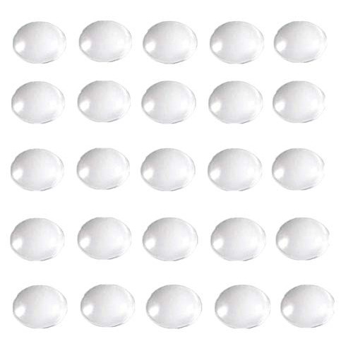 100 Pieces Round Glass Cabochon Clear Glass Dome Cabochons Tiles F...