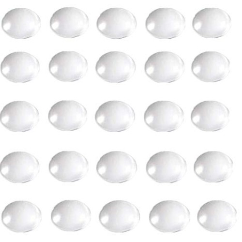 100 Pieces Round Glass Cabochon Clear Glass Dome Cabochons Tiles F...