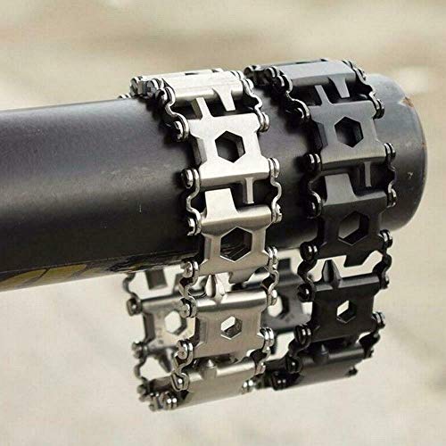 xingshengdejia Multi Tool Bracelet for Men,Stainless Steel Multi F...