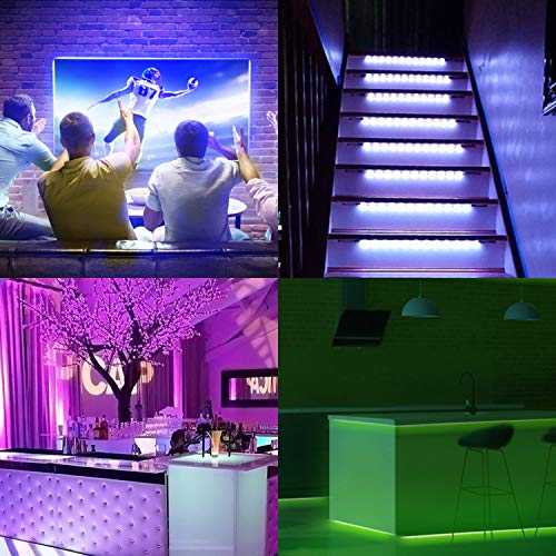 XINLIGHT LED Strip Lights, 16.4ft RGB Color Changing Light Strip K...