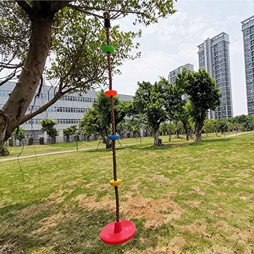 Xinlinke Tree Climbing Rope and Kids Disc Swing Seat Set Outdoor B...