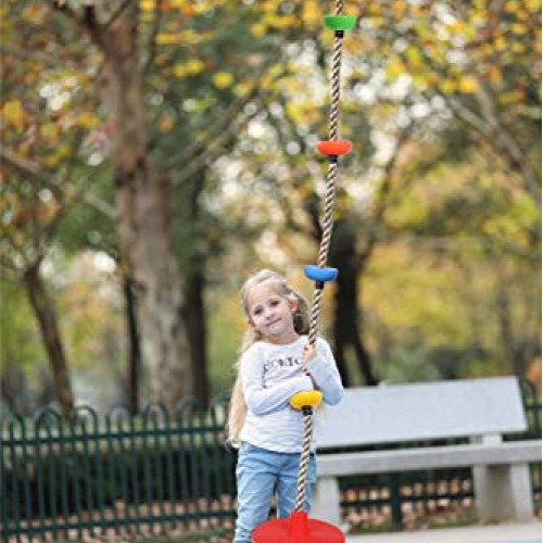 Xinlinke Tree Climbing Rope and Kids Disc Swing Seat Set Outdoor B...