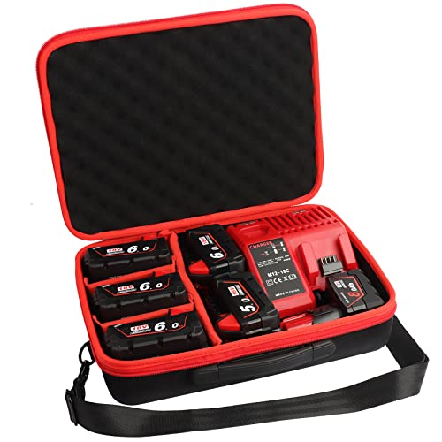 Xinriga Waterproof Battery Case for Milwaukee M12 M18 Lithium-Ion ...