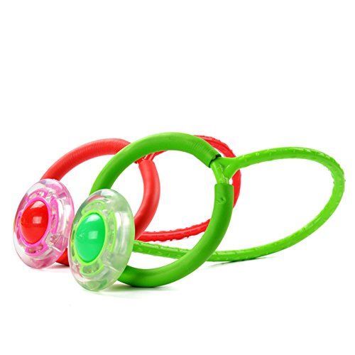 Xiton Kids Ankle Skip Ball Flash Jump Ring Swing Ball Toys for Out...