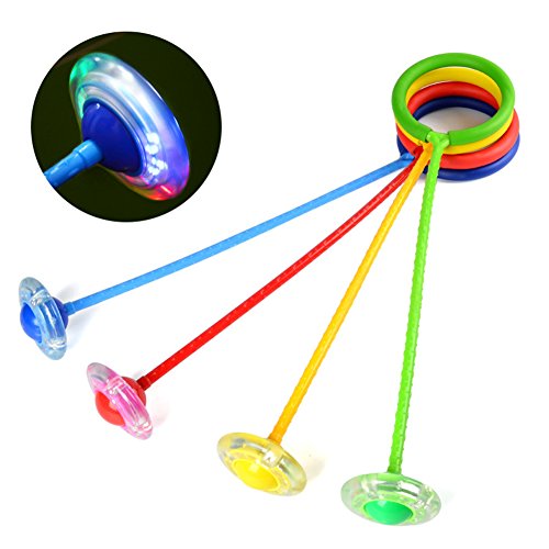 Xiton Kids Ankle Skip Ball Flash Jump Ring Swing Ball Toys for Out...