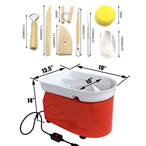 XKMT- 350W 110V Electric LCD Touch Screen Pottery Wheel Ceramic Ma...