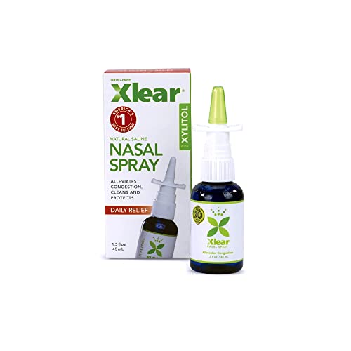 Xlear Nasal Spray, Natural Saline Nasal Spray with Xylitol, Nose M...