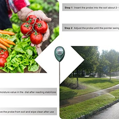 XLUX Soil Moisture Meter, Plant Water Monitor, Hygrometer Sensor f...