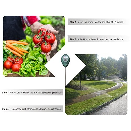 XLUX Soil Moisture Meter, Plant Water Monitor, Hygrometer Sensor f...