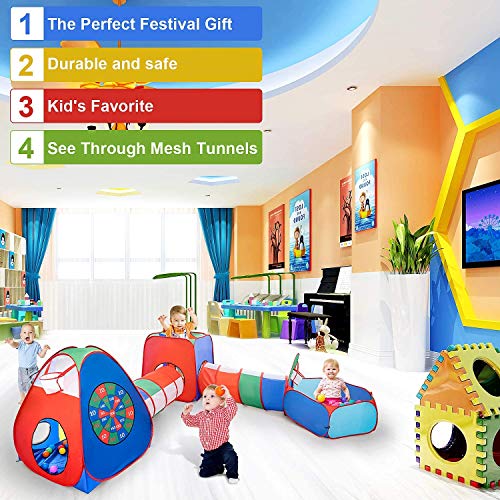 Kids Play Tents 5pcs Kids Play Tunnels Toy Tents Pop Up Tents kids...