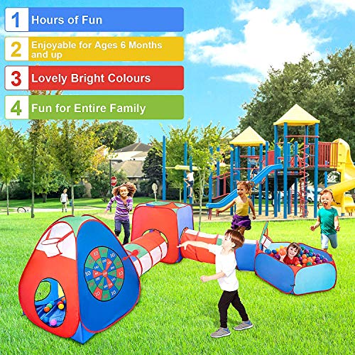Kids Play Tents 5pcs Kids Play Tunnels Toy Tents Pop Up Tents kids...