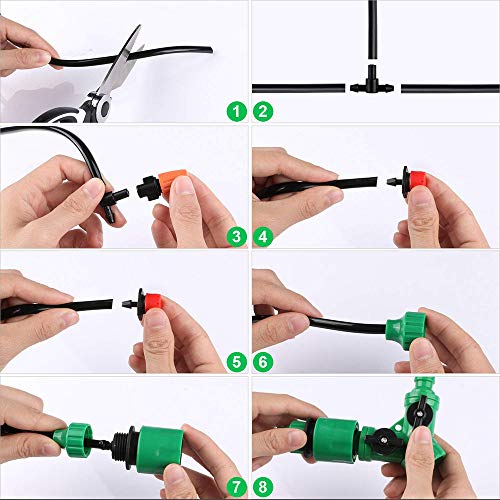 Xoolover Irrigation Kit 149PCS Micro Watering Systems Plants Drip ...