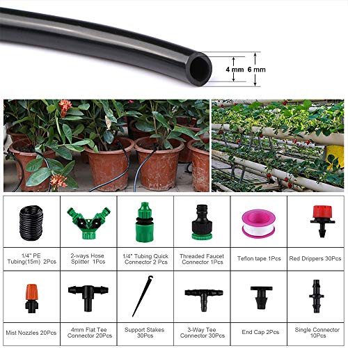 Xoolover Irrigation Kit 149PCS Micro Watering Systems Plants Drip ...