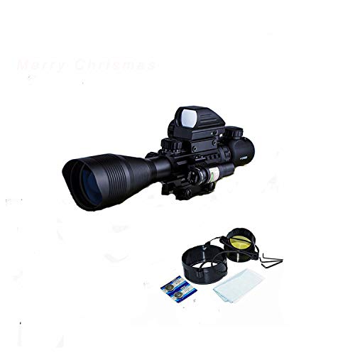 Hunting Rifle Scope Combo C4-12x50EG Dual Illuminated with Laser s...
