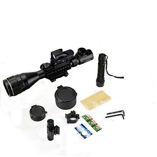 Hunting Rifle Scope Combo C4-16x50 Dual Illuminated with Green Las...