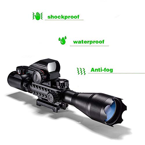 Rifle Scope Combo C4-16x50EG with Laser and 4 Holographic Red&Gree...