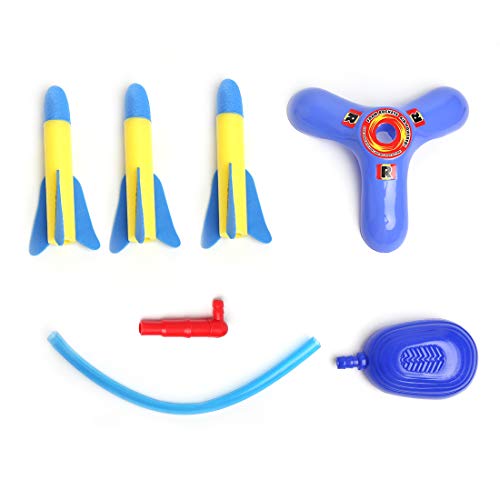 Toy Rocket Launcher for Kids, Outdoor Air Rocket Toys with Launche...