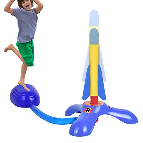 Toy Rocket Launcher for Kids, Outdoor Air Rocket Toys with Launche...