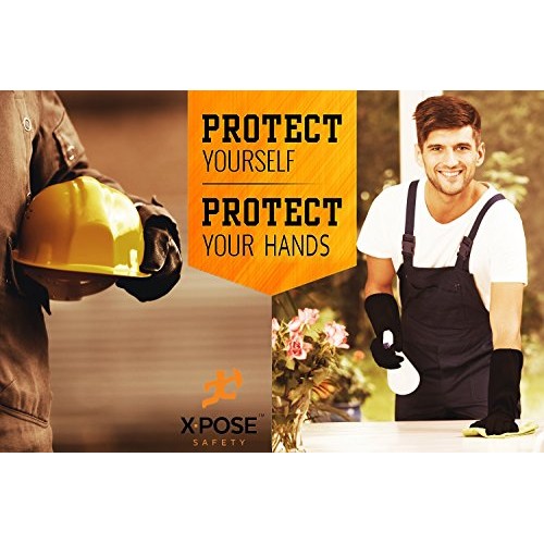 18” Chemical Resistant Gloves - Heavy Duty, PVC Coated, Comfort Li...