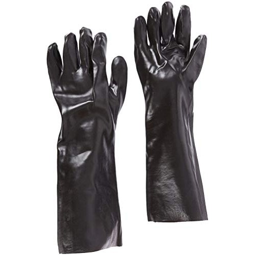 18” Chemical Resistant Gloves - Heavy Duty, PVC Coated, Comfort Li...