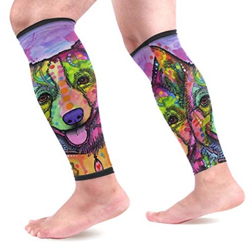 SLHFPX Leg Sleeve Abstract Corgi Dog Compression Socks Support Non...