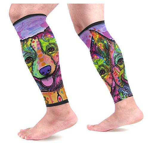 SLHFPX Leg Sleeve Abstract Corgi Dog Compression Socks Support Non...