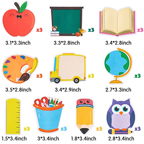 Xqumoi 600Pcs Back to School Sticky Notes Pencil Ruler Book Blackb...