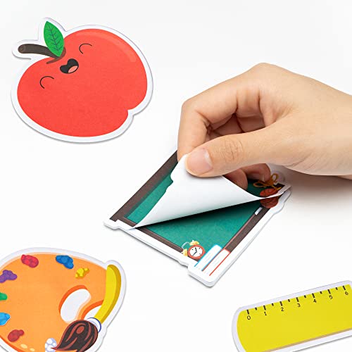 Xqumoi 600Pcs Back to School Sticky Notes Pencil Ruler Book Blackb...