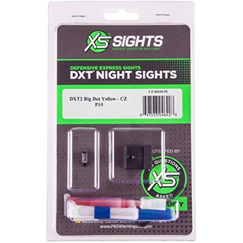 XS Sights DXT2 Pistol Sights S&W M&P Shield, Yellow