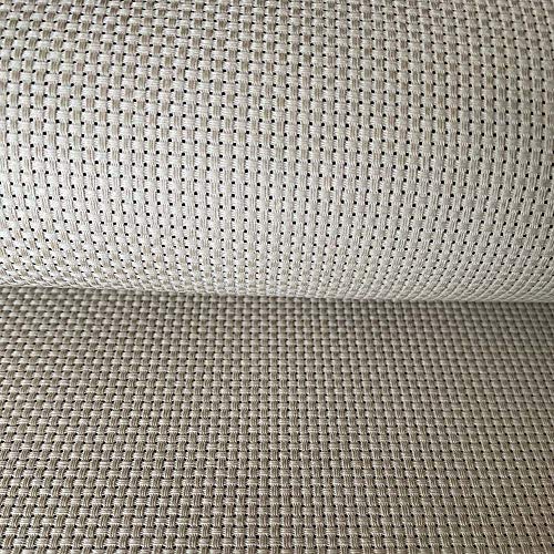 11CT Counted Aida Cloth Cross Stitch Embroidery Fabric, Linen Grey...
