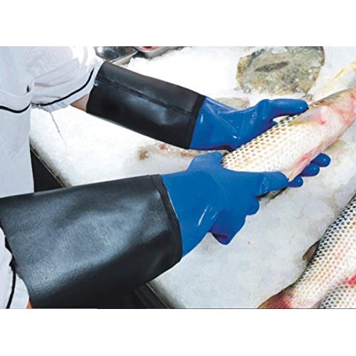 Waterproof PVC Coated Glove with Cotton Liner,Heavy Duty Latex Glo...