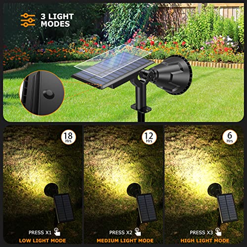 XTGTP Solar Spot Lights Outdoor, 21 LEDs Solar Landscape Lights Au...