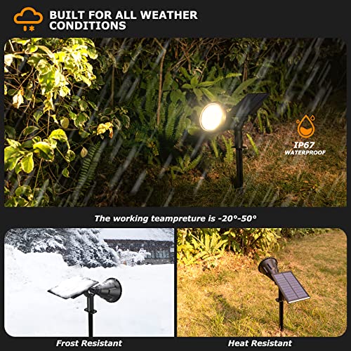 XTGTP Solar Spot Lights Outdoor, 21 LEDs Solar Landscape Lights Au...