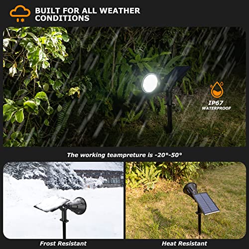 XTGTP Solar Spot Lights Outdoor, 21 LEDs Solar Outdoor Lights Auto...